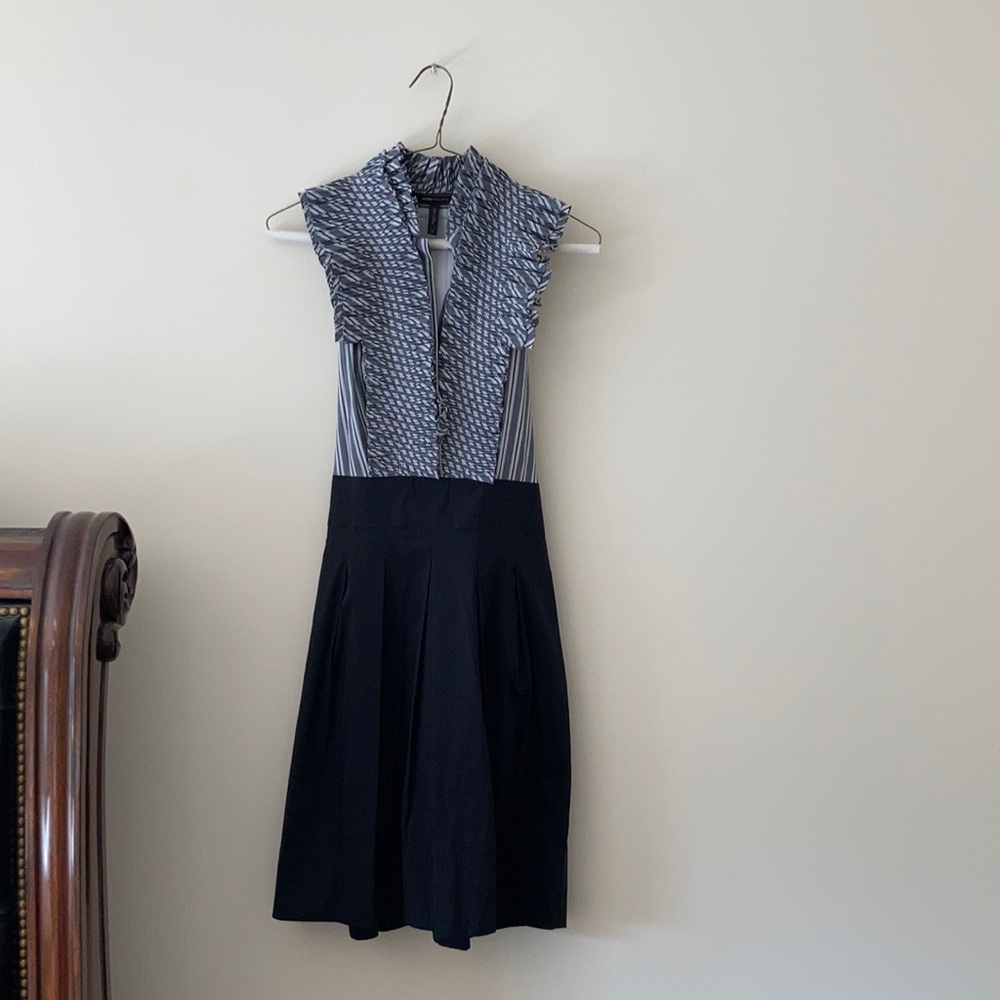 BCBG Ruffle Neck Dress - Picture 1 of 9